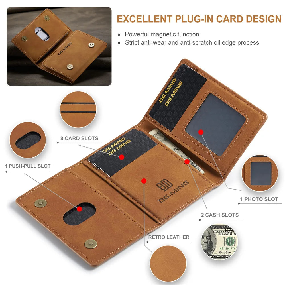 Magnetic Leather Case for iPhone