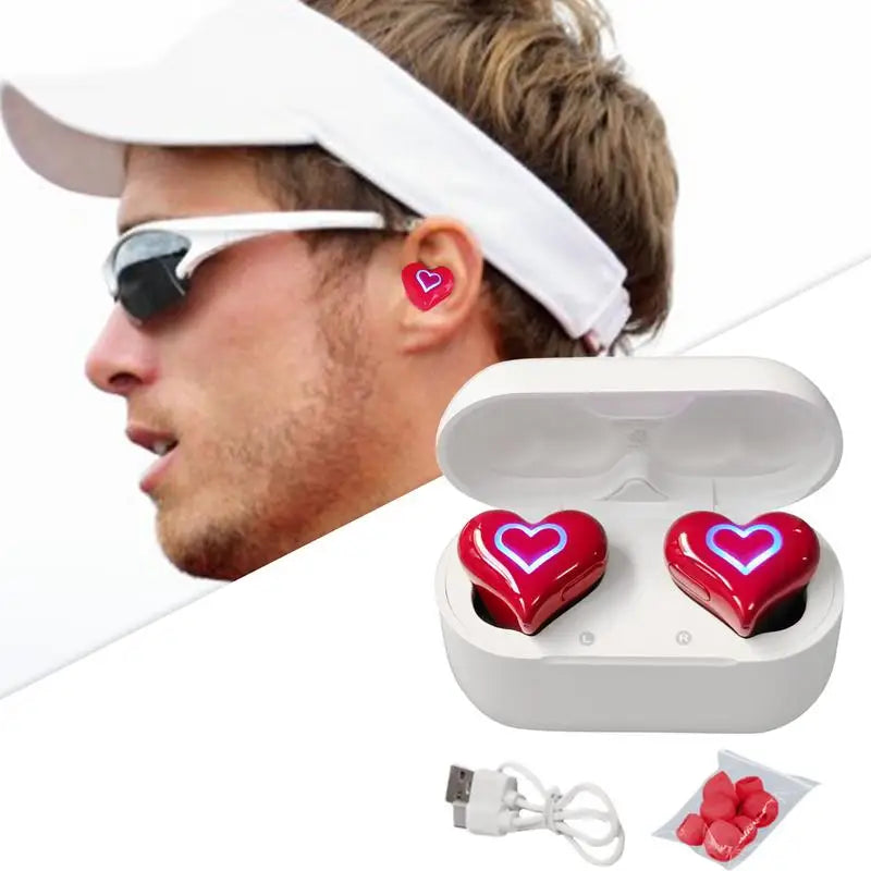 Heart Shape Wireless Earbuds