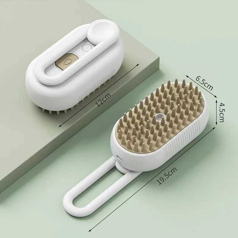 Electric Pet Steam Brush for Cats & Dogs