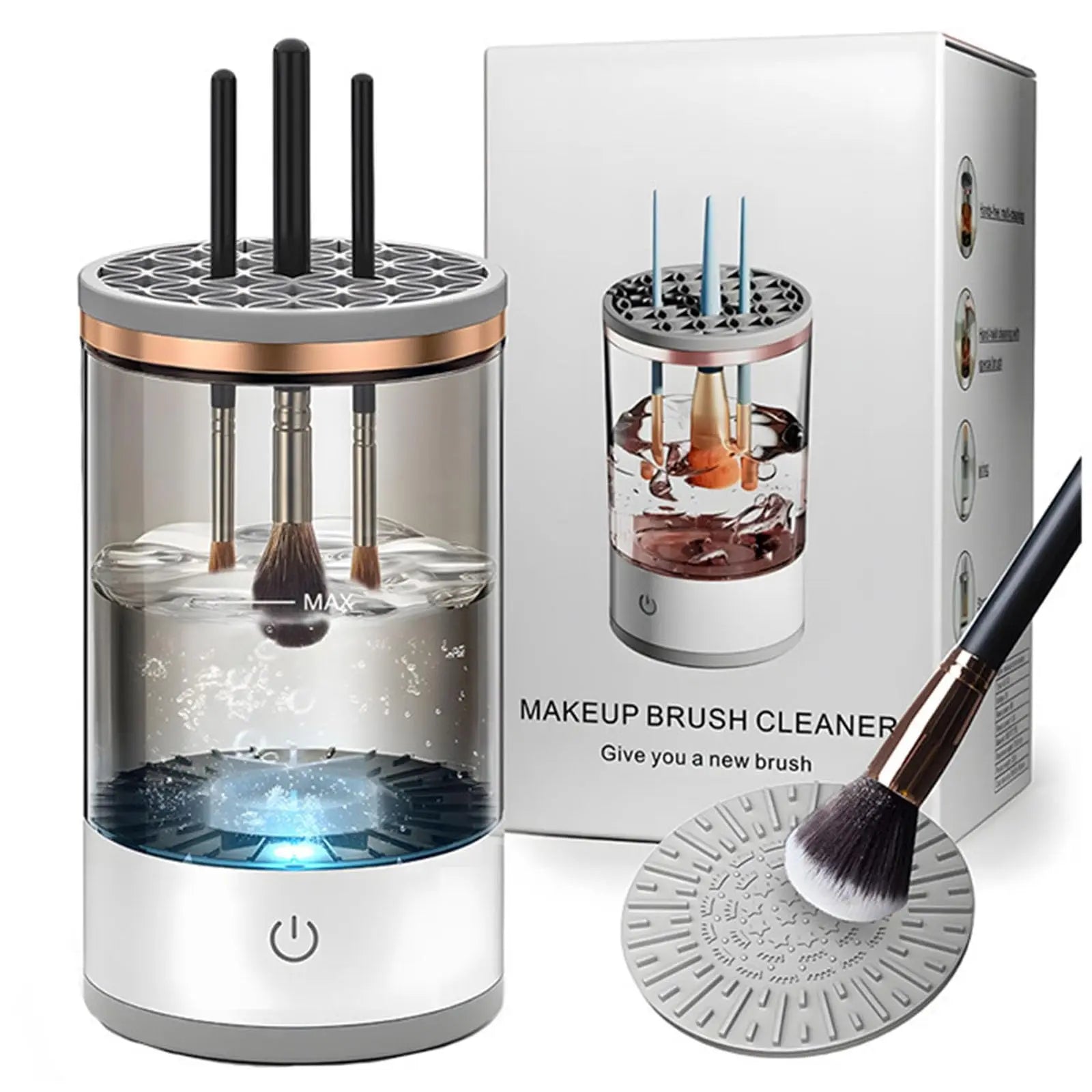 Automatic Spinning Makeup Brush Cleaner 