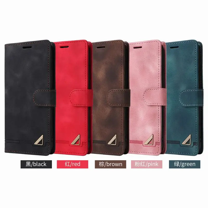 Wallet Case for  16 Pro Max Luxury Leather Flip Book Cover for  16 plus 16Pro Phone Bags Case Card Slot Stand Funda