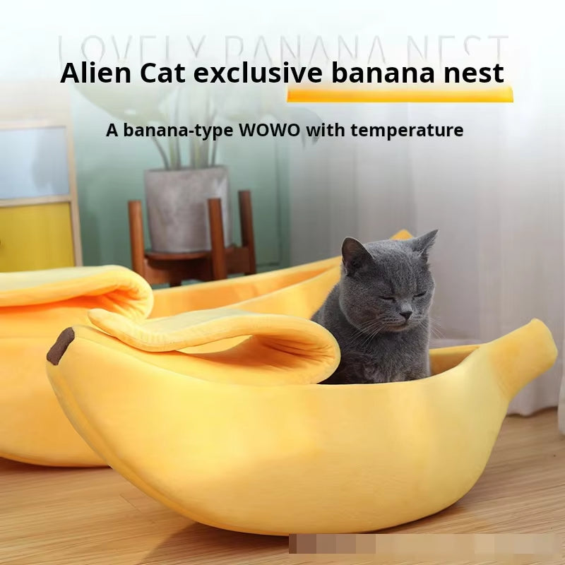 Pet Banana Shaped Warm Nest