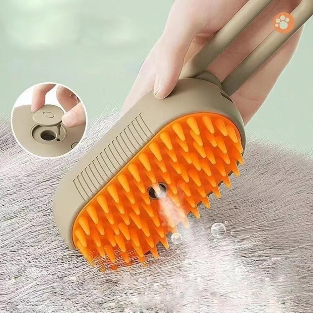 Electric Pet Steam Brush for Cats & Dogs