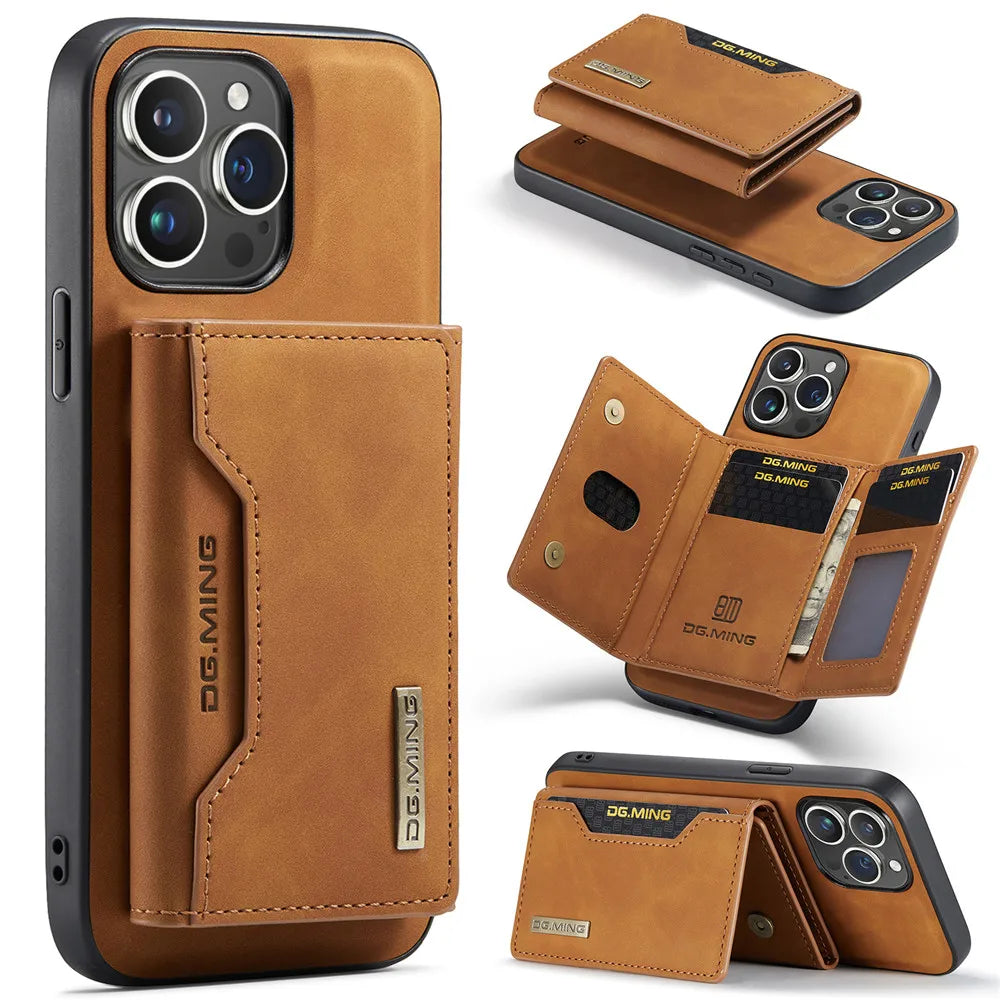 Magnetic Leather Case for iPhone