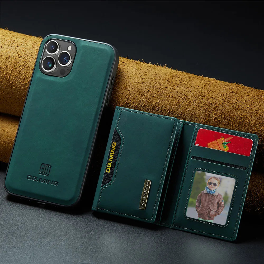 Magnetic Leather Case for iPhone