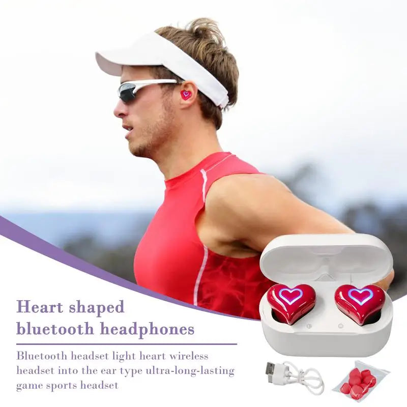 Heart Shape Wireless Earbuds