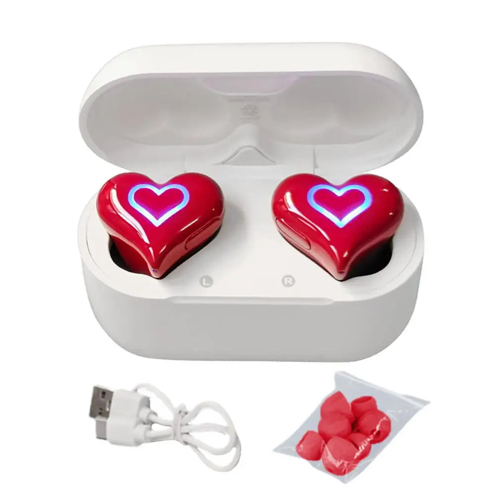 Heart Shape Wireless Earbuds