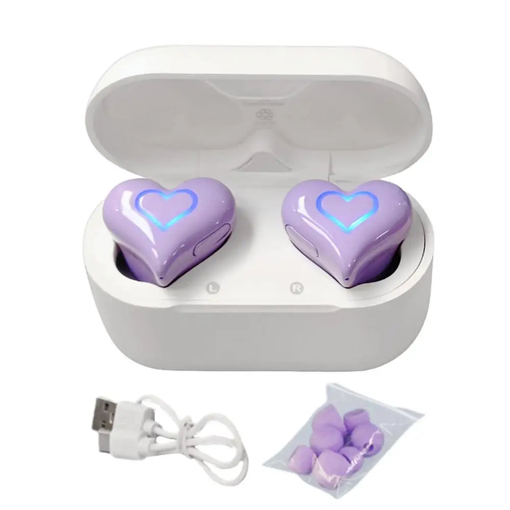 Heart Shape Wireless Earbuds