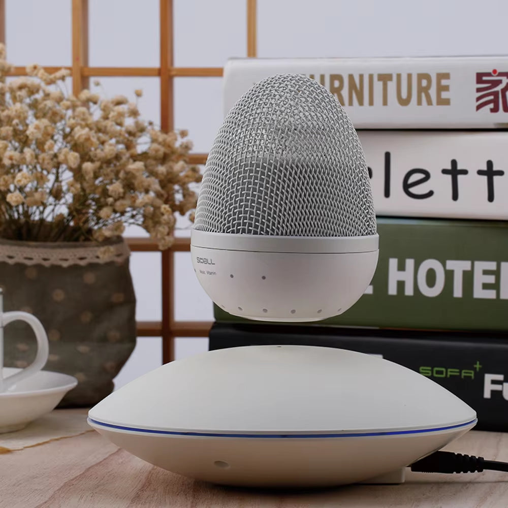 Floating Bluetooth Speaker UFO Magnetic Levitation Rotate Wireless Speaker Portable Mini Subwoofer Smart Colorful Light Handfree