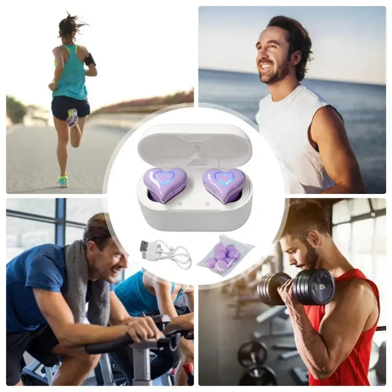 Heart Shape Wireless Earbuds