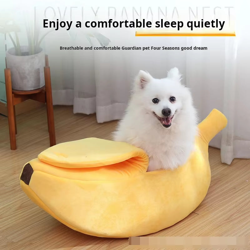 Pet Banana Shaped Warm Nest