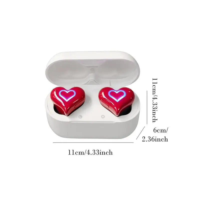 Heart Shape Wireless Earbuds